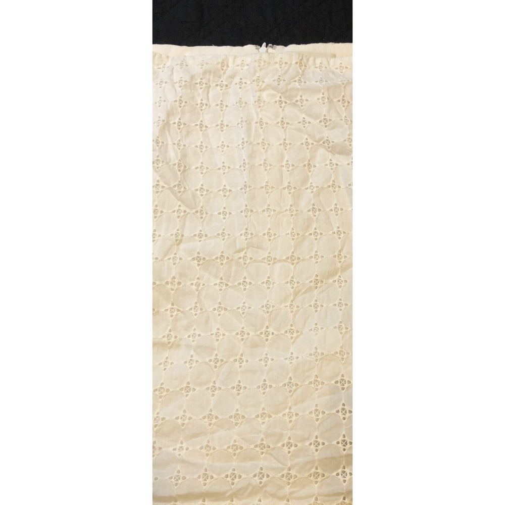 Banana Republic Women's Size 8 Cotton White Eyelet Skirt Knee Length Pencil - Picture 4 of 16